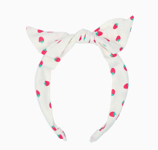 Tie Headband - Strawberry