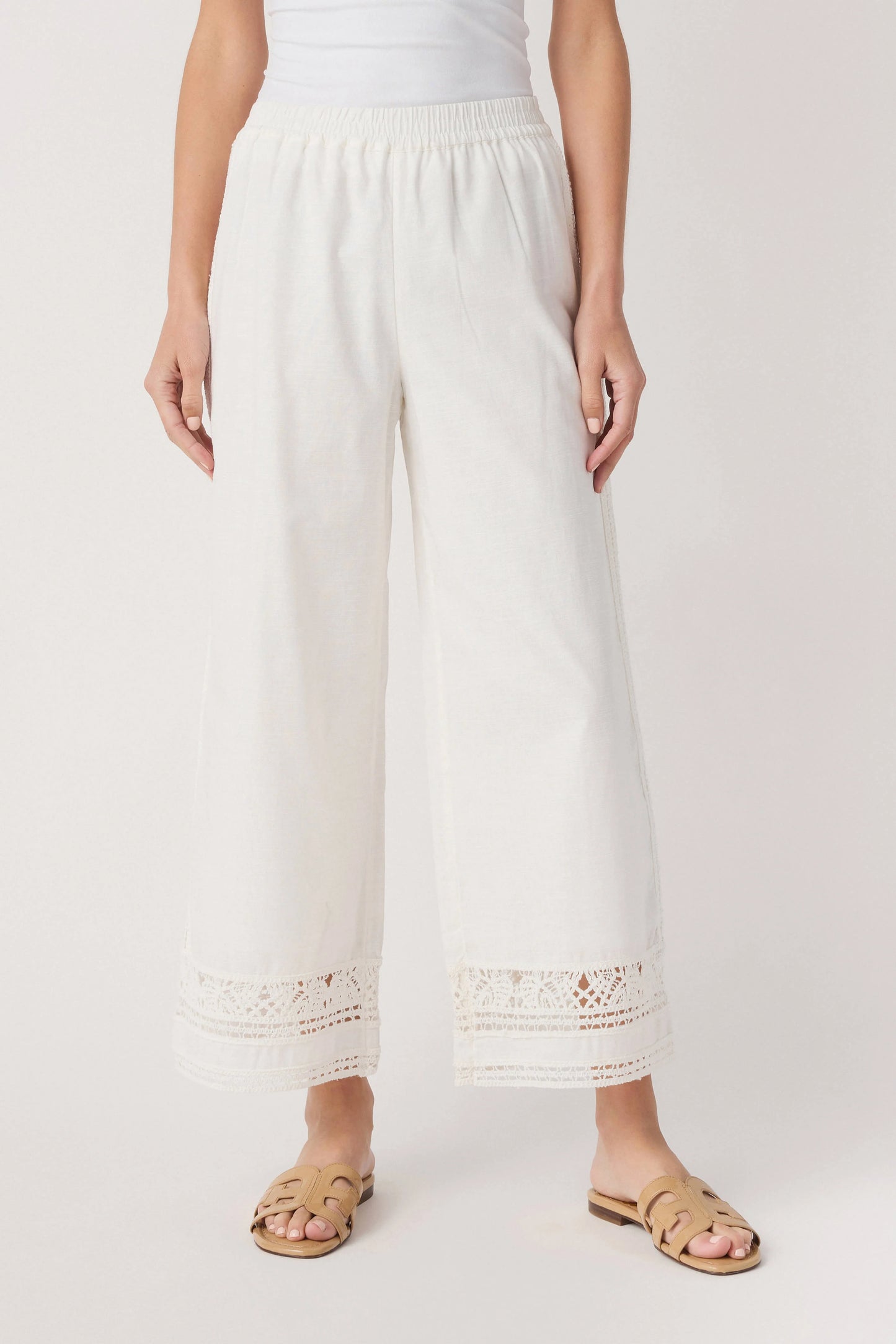 Scout Embroidered Pant - White