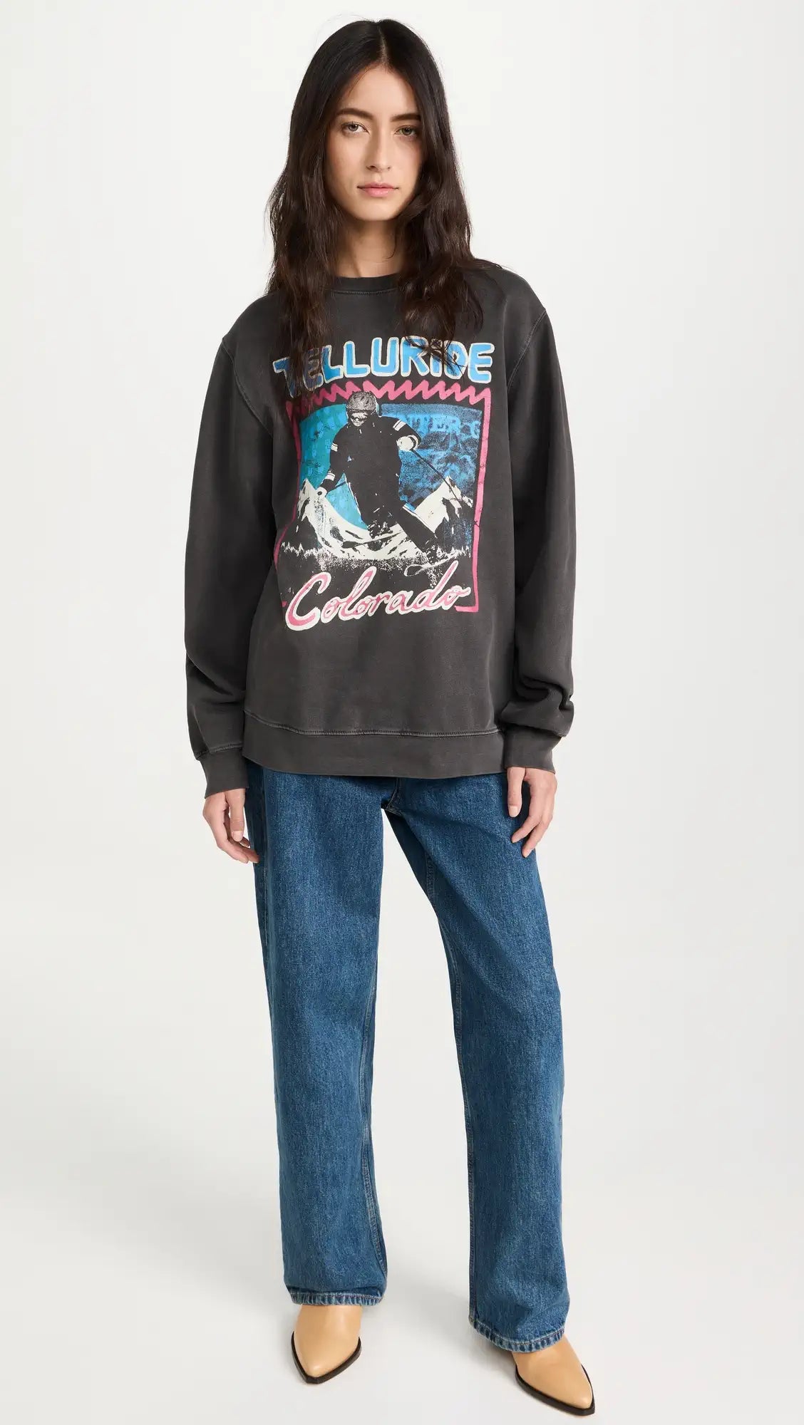 Oversized Crewneck Sweater - Telluride