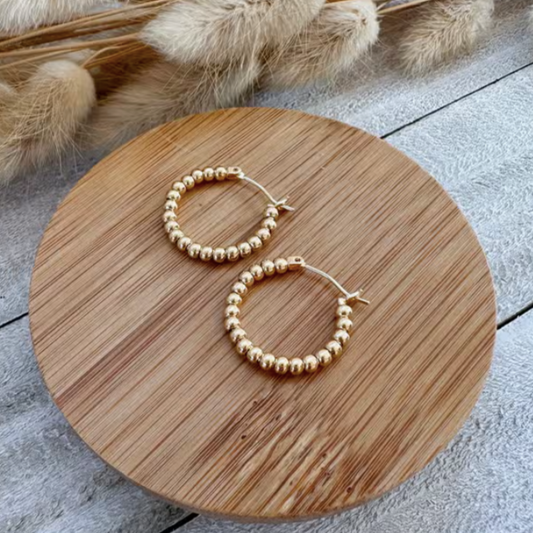 Bauble Hoops - Gold