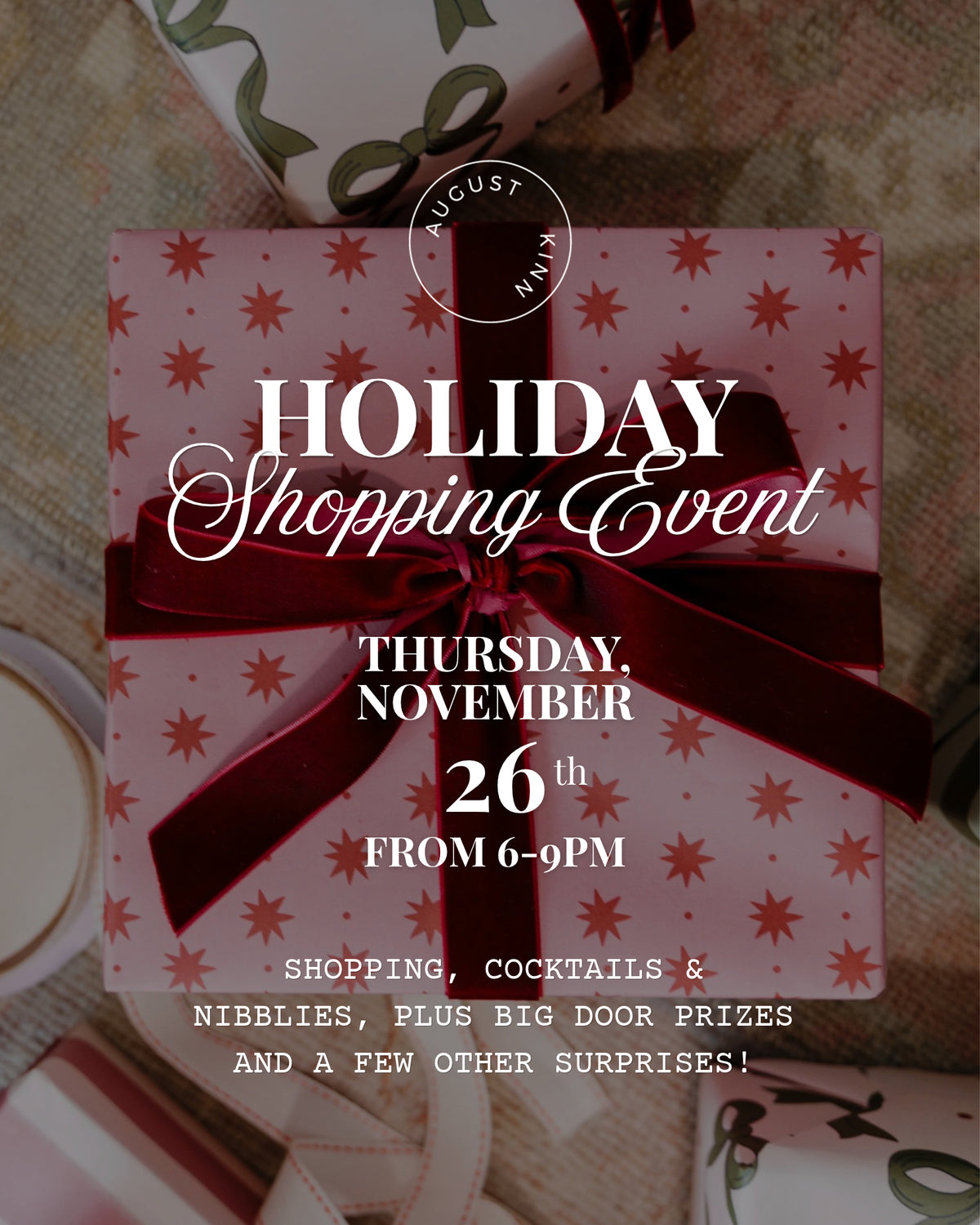 (RSVP HERE) Holiday Shopping Event at August Kinn