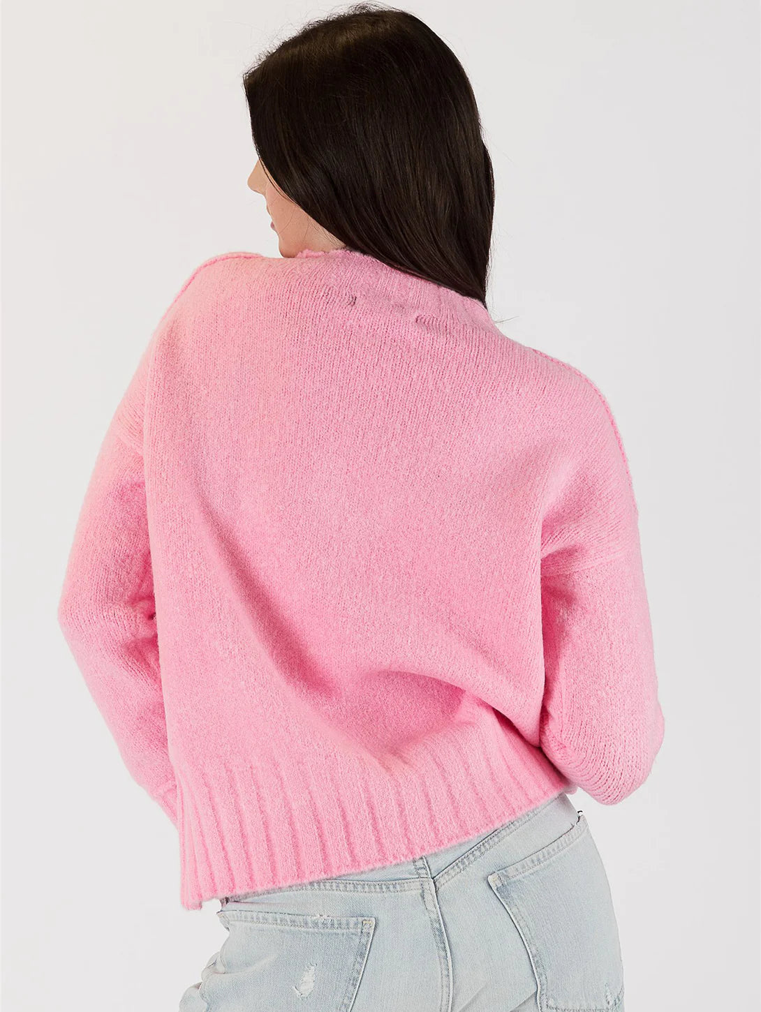 Tanya Crewneck Sweater - Pink