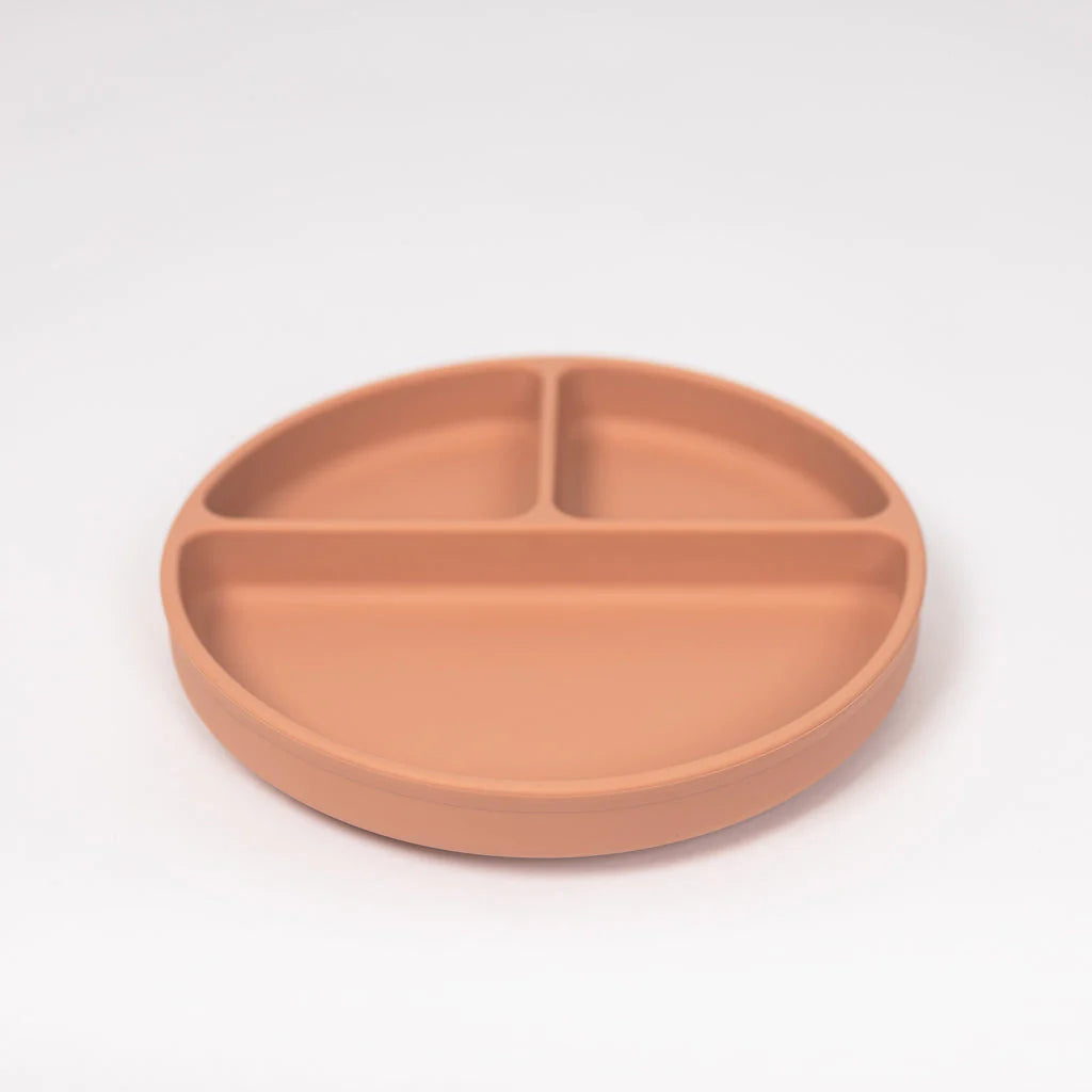 Silicone Suction Plate - Terracotta