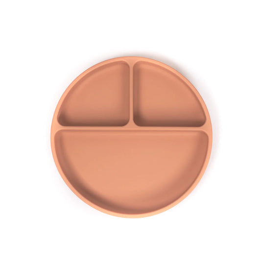 Silicone Suction Plate - Terracotta