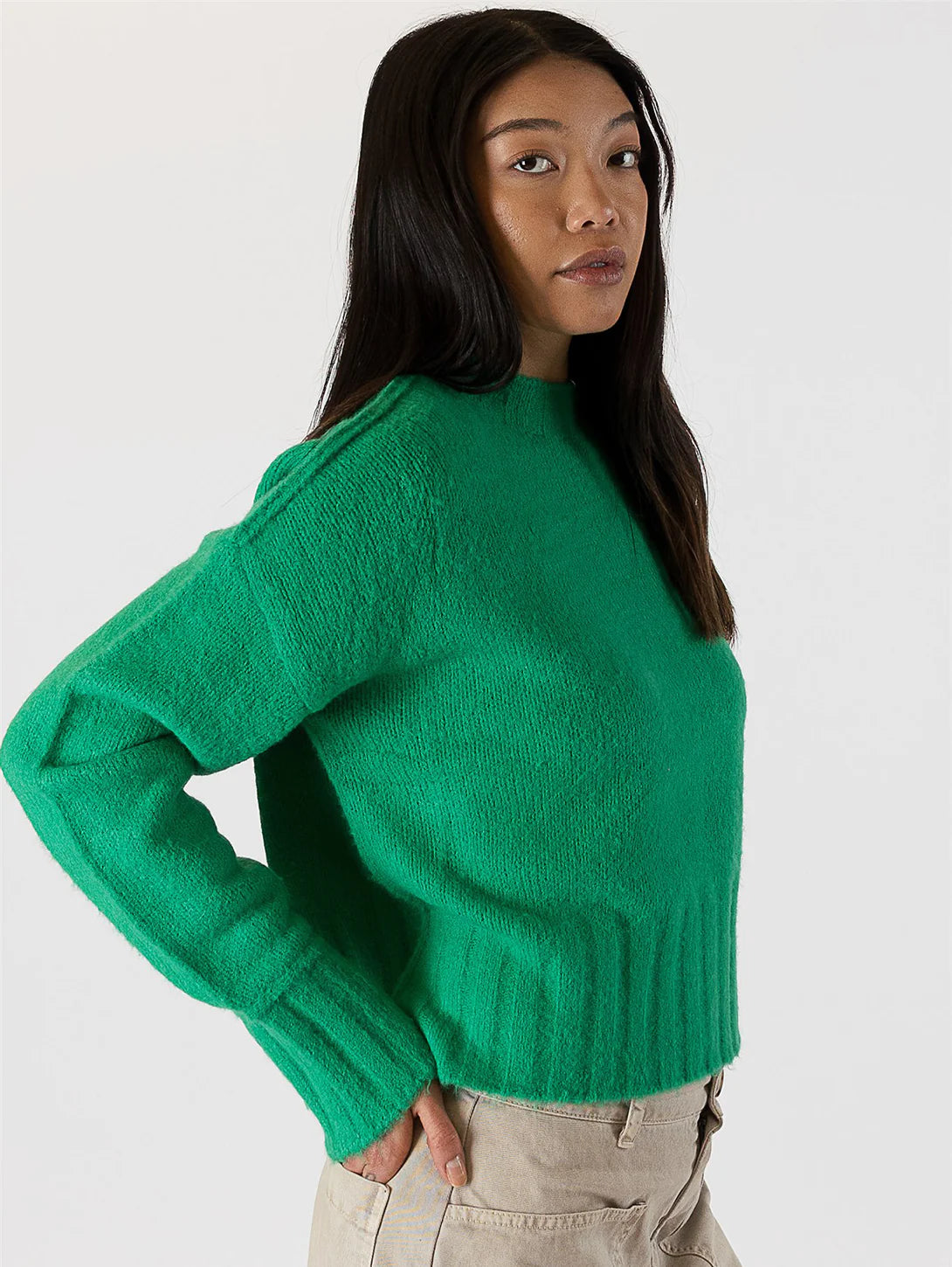 Timmy Crewneck Sweater - Emerald Green