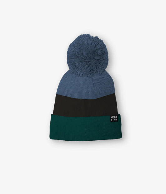 Tri-Colour Fleece-Lined Toque - Blue Spruce