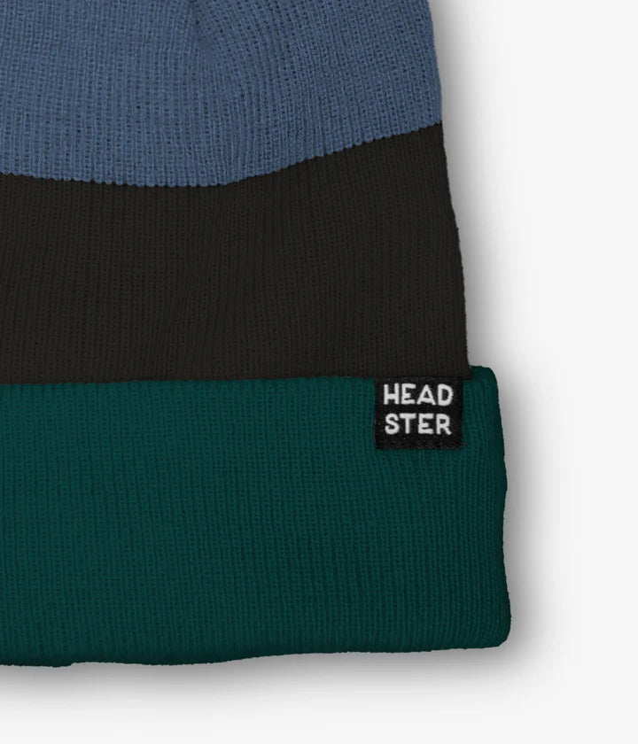 Tri-Colour Fleece-Lined Toque - Blue Spruce