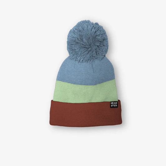 Tri-Colour Fleece-Lined Toque - Red Clay