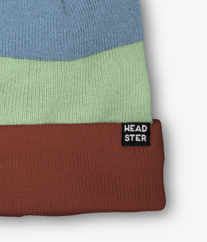 Tri-Colour Fleece-Lined Toque - Red Clay
