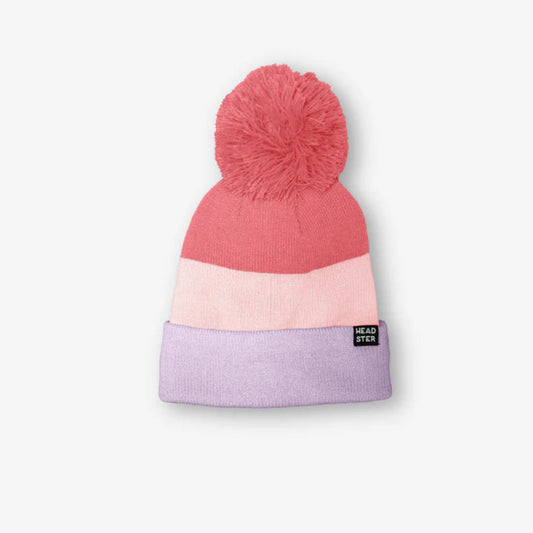 Tri-Colour Fleece-Lined Toque - Ultra Violet