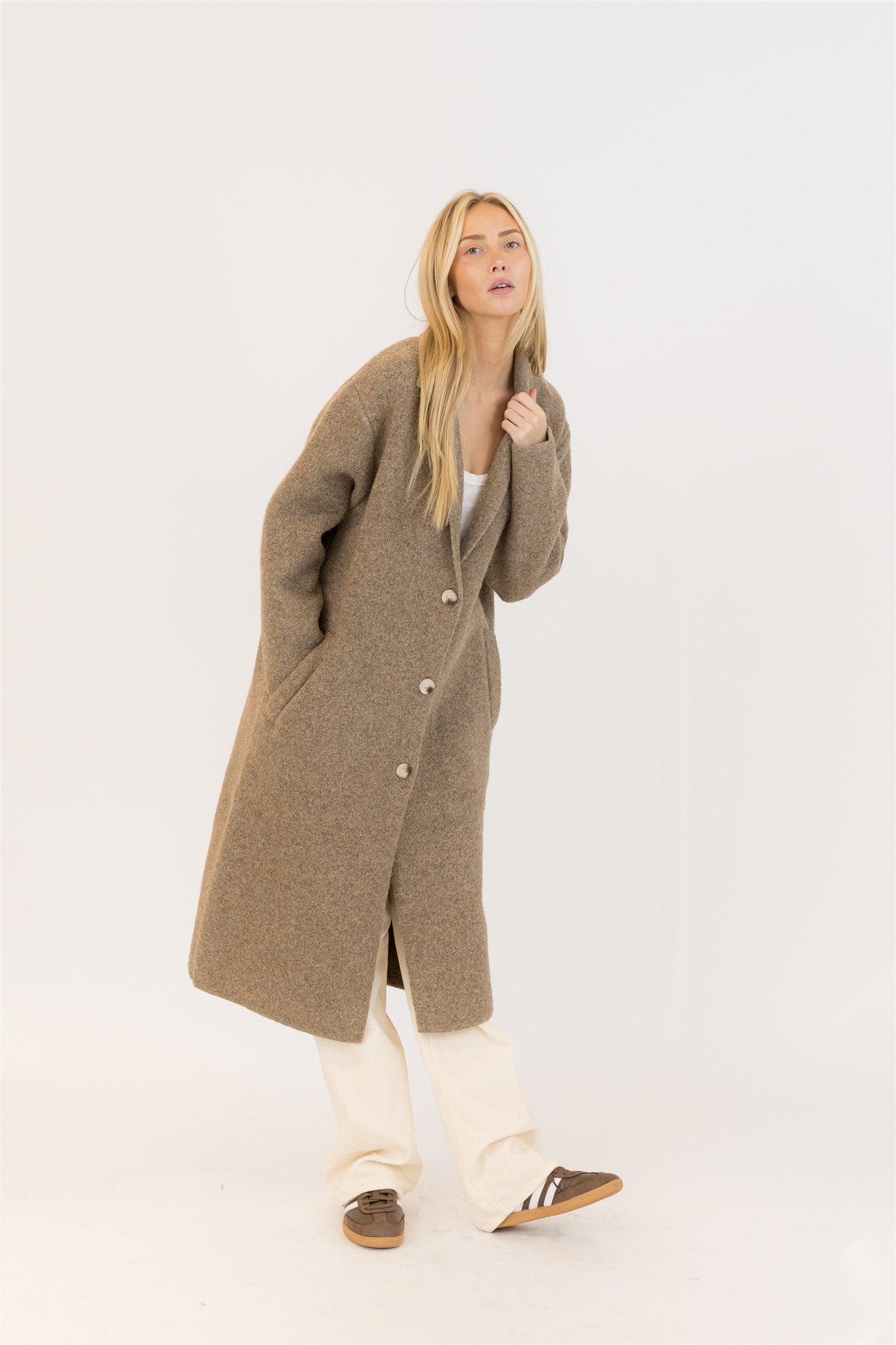 Victoria Oversized Coat - Driftwood