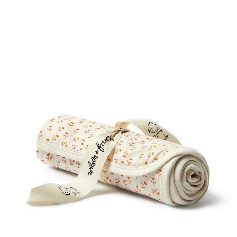 Organic Cotton Swaddle - Ditsy Floral