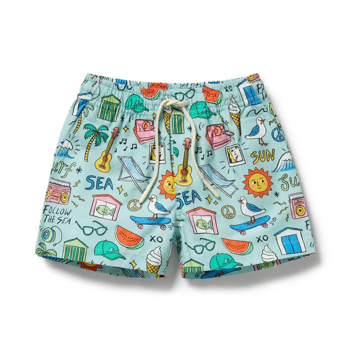 Swim Board Shorts - Sun Surf & Sea