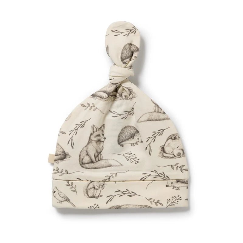 Organic Knot Hat - Foxglove Forest