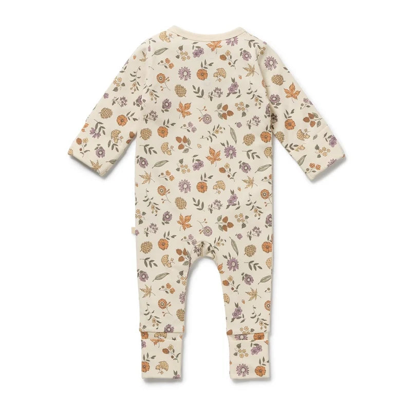 Organic Zipsuit - Maple Glow