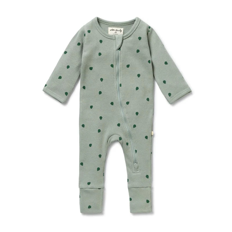 Organic Waffle Zipsuit - Tumbletwig