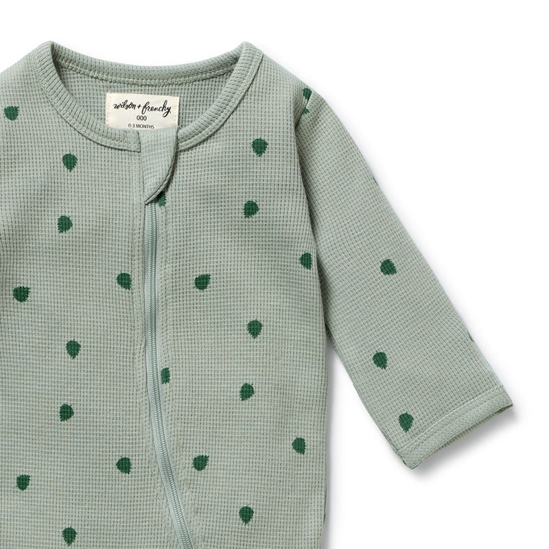 Organic Waffle Zipsuit - Tumbletwig