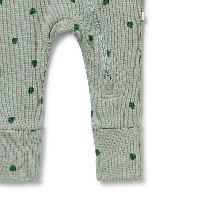 Organic Waffle Zipsuit - Tumbletwig