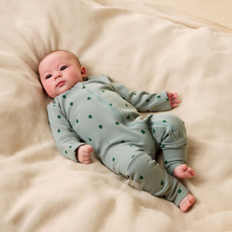 Organic Waffle Zipsuit - Tumbletwig