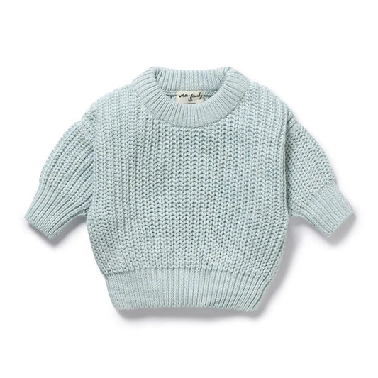 Knit Sweater - Cloud Blue