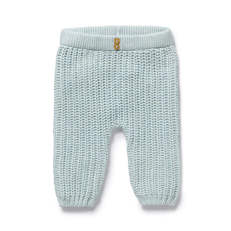 Organic Knit Pant - Cloud Blue