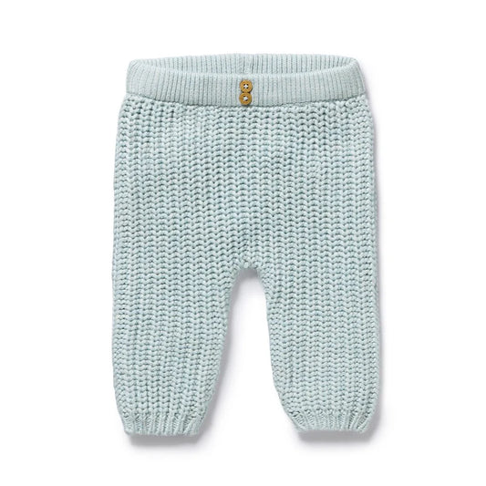 Organic Knit Pant - Cloud Blue