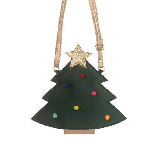 Mini Purse - Velvet Christmas Tree