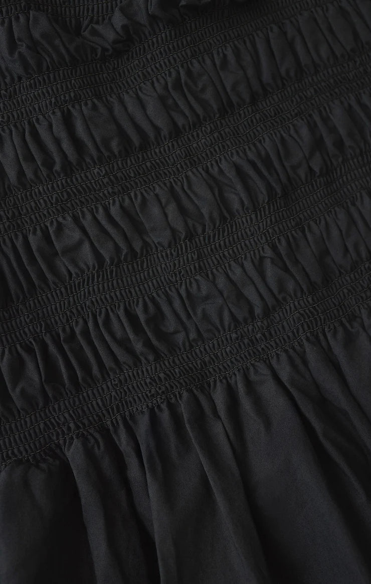 Cornelia Poplin Maxi Dress - Black