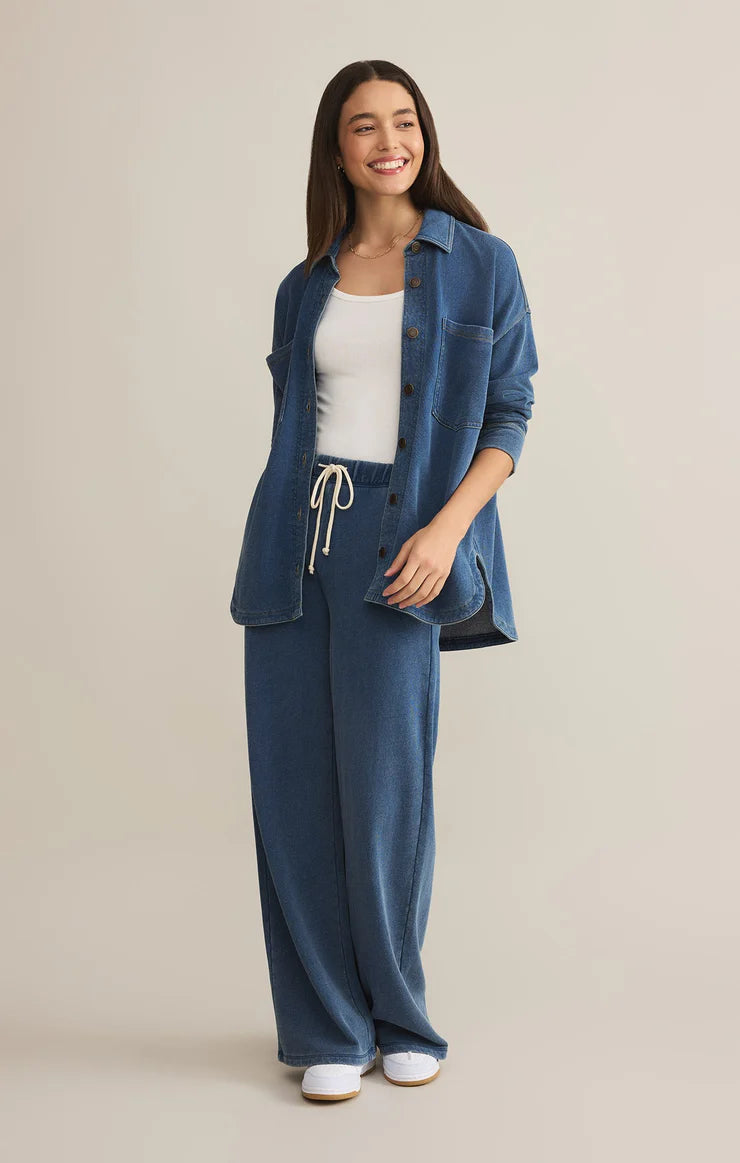 All Day Knit Denim Jacket - Vintage Indigo