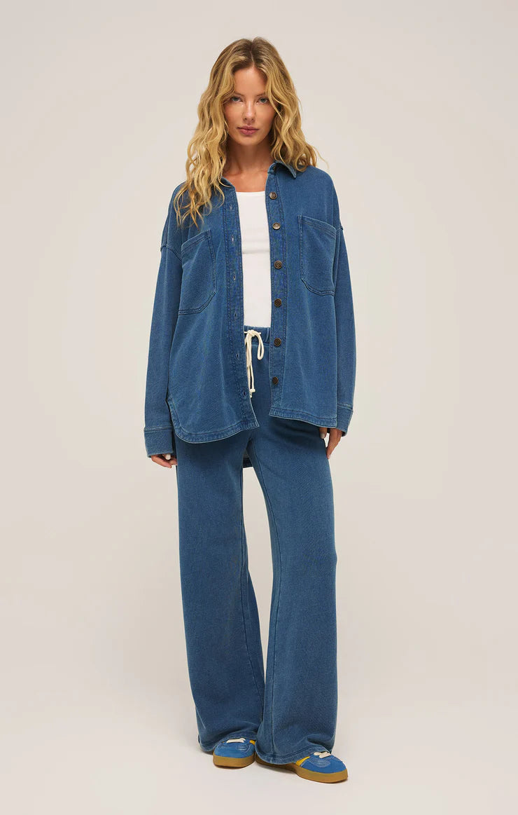 Hunter Knit Denim Pant - Vintage Indigo