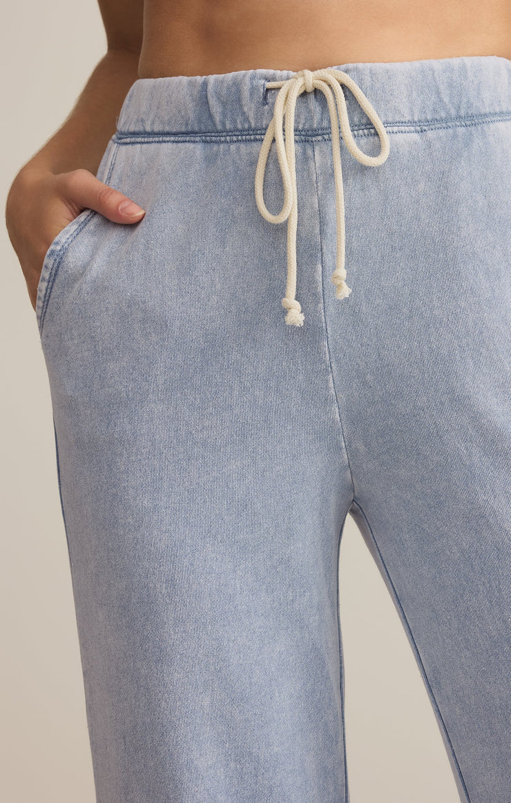 Hunter Knit Denim Pant - Washed Indigo
