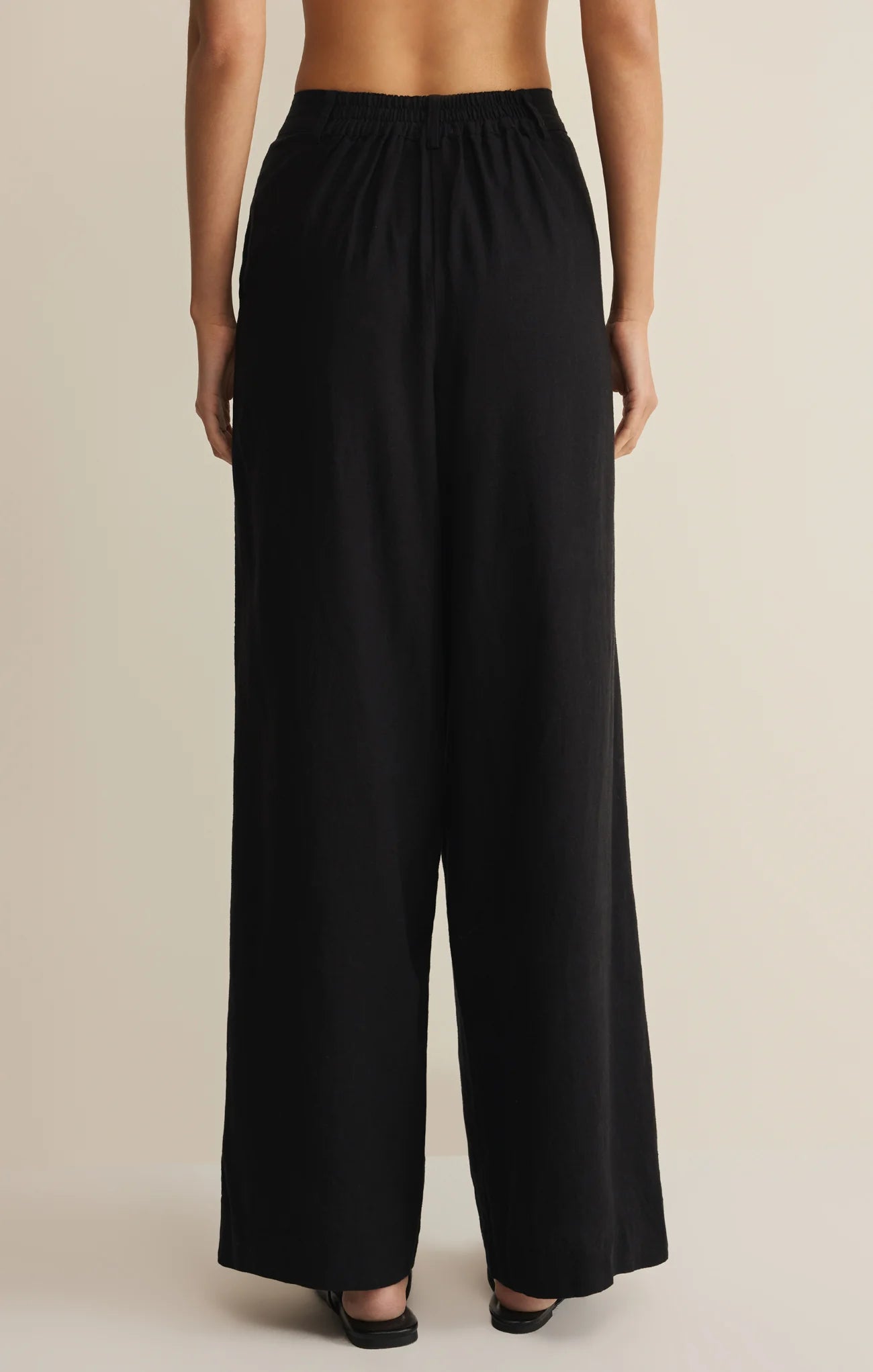 Overlook Linen Pant - Black