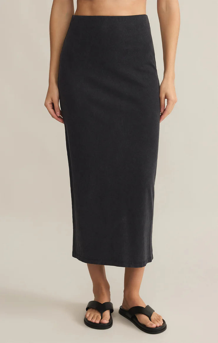 Gail Midi Skirt - Black