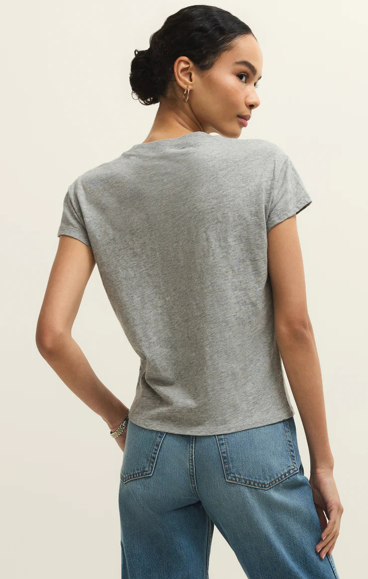 Modern Slub Tee - Heather Grey