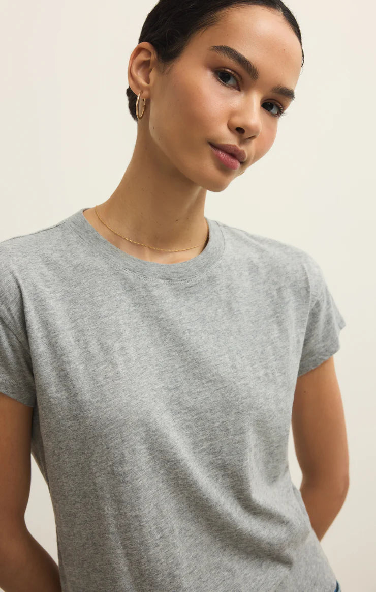 Modern Slub Tee - Heather Grey