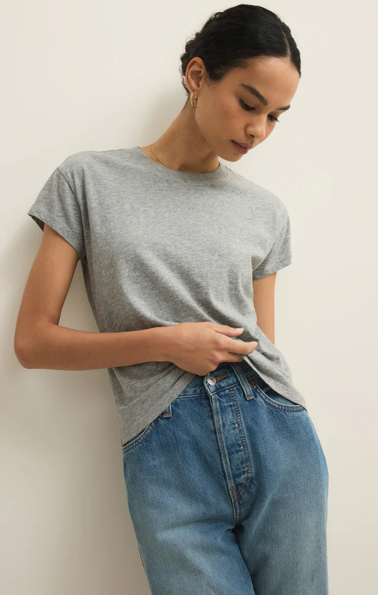 Modern Slub Tee - Heather Grey