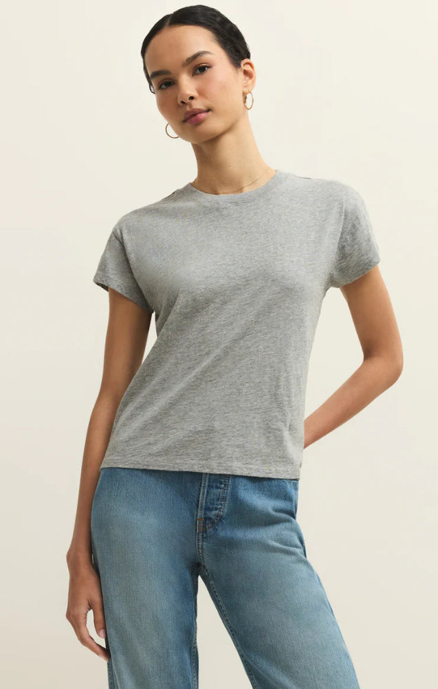 Modern Slub Tee - Heather Grey