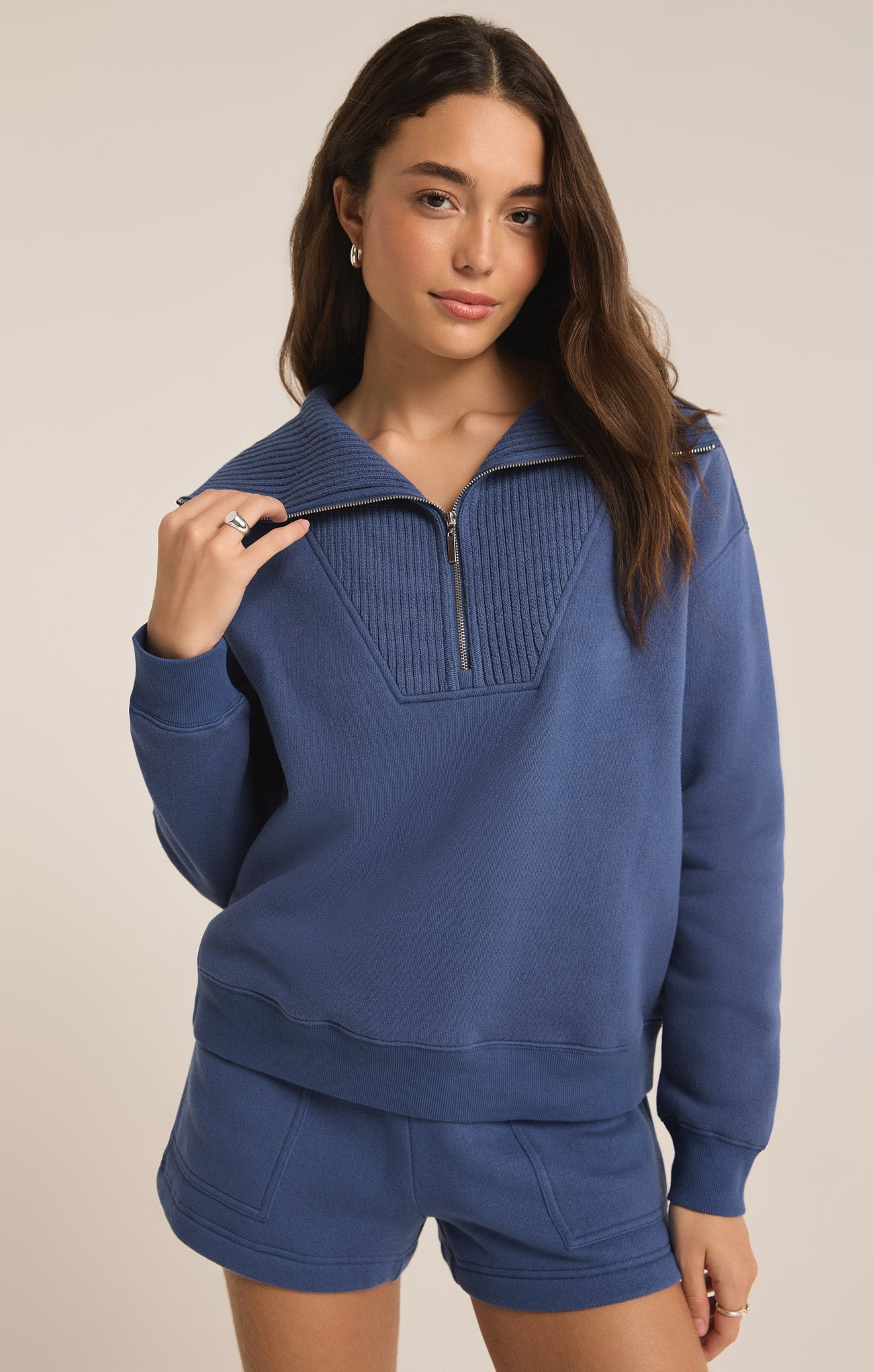 Sonata Fleece Sweatshirt - True Navy