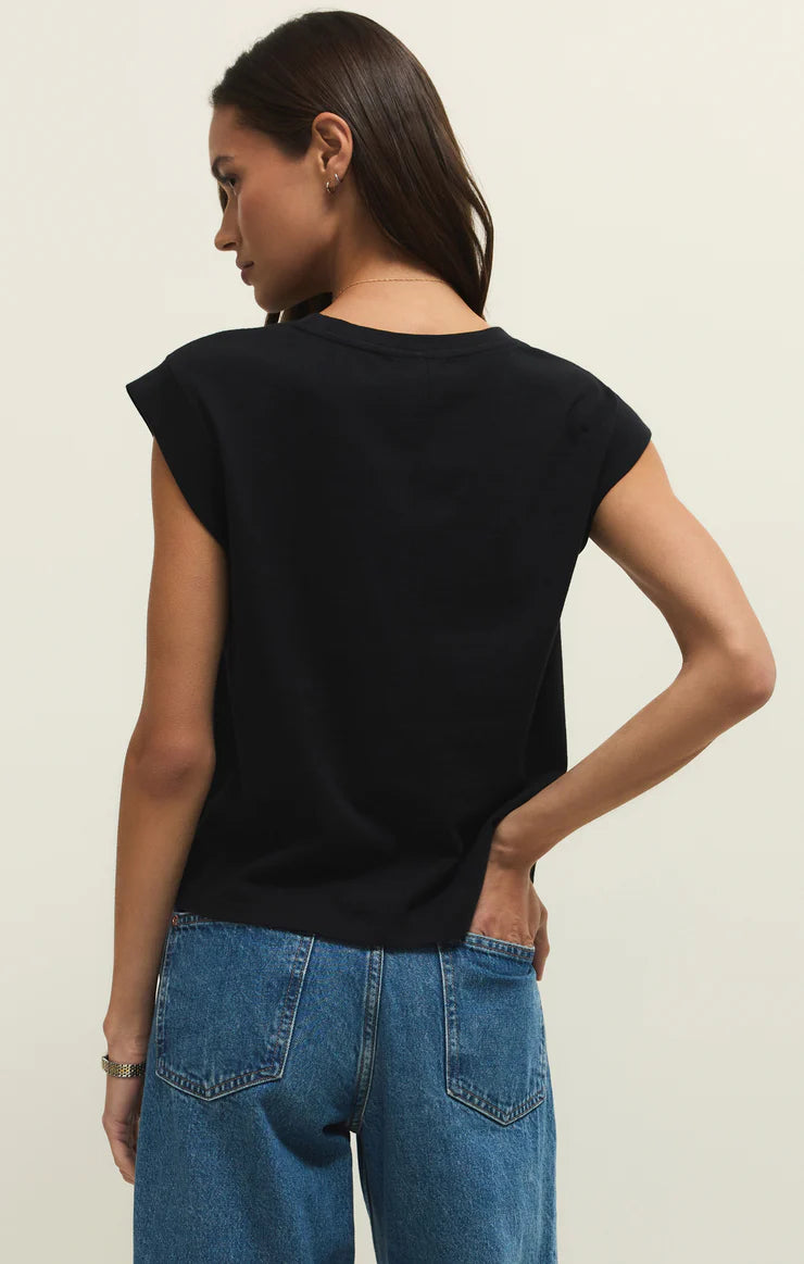 Camino Jersey Top - True Black