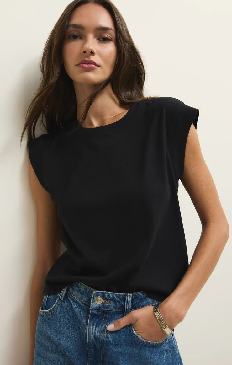 Camino Jersey Top - True Black