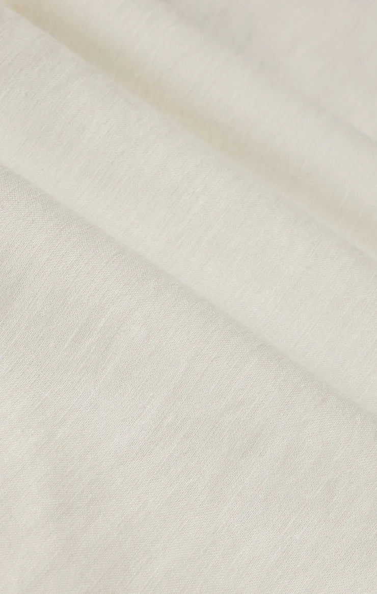 Sloane Linen Top - White