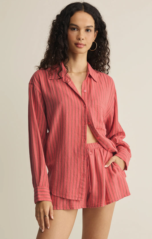 The Perfect Striped Button Up - Gelato