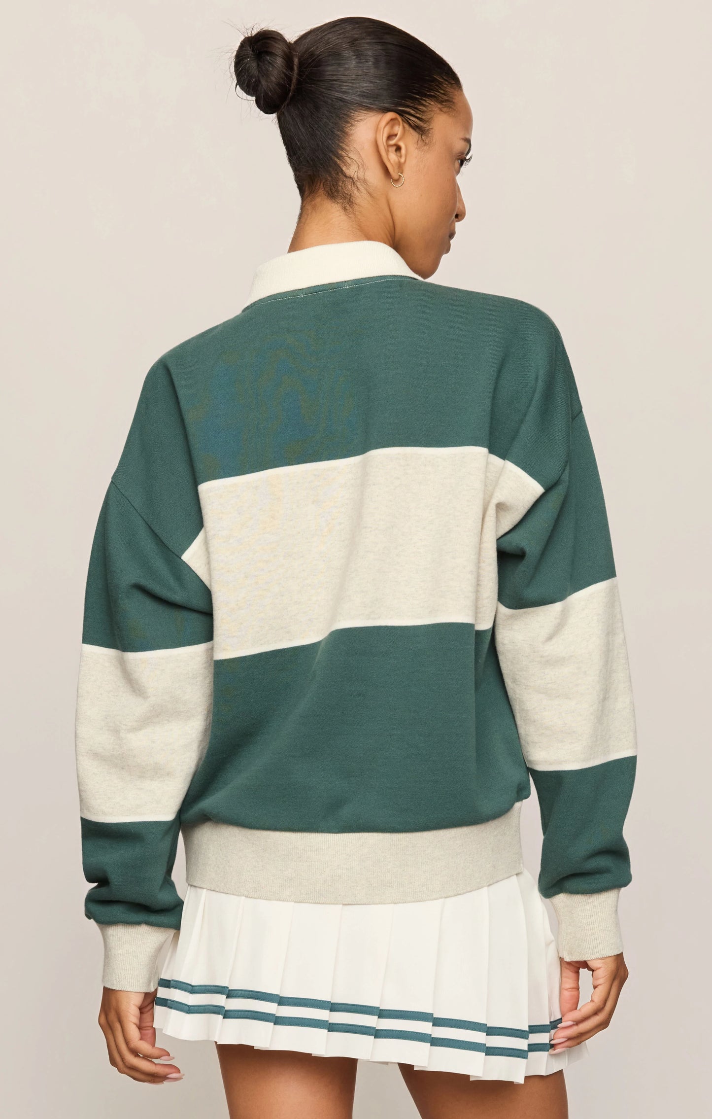 Study Break Polo Sweatshirt - Feather Grey