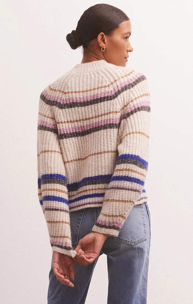 Desmond Pullover Sweater - Sandstone Stripe
