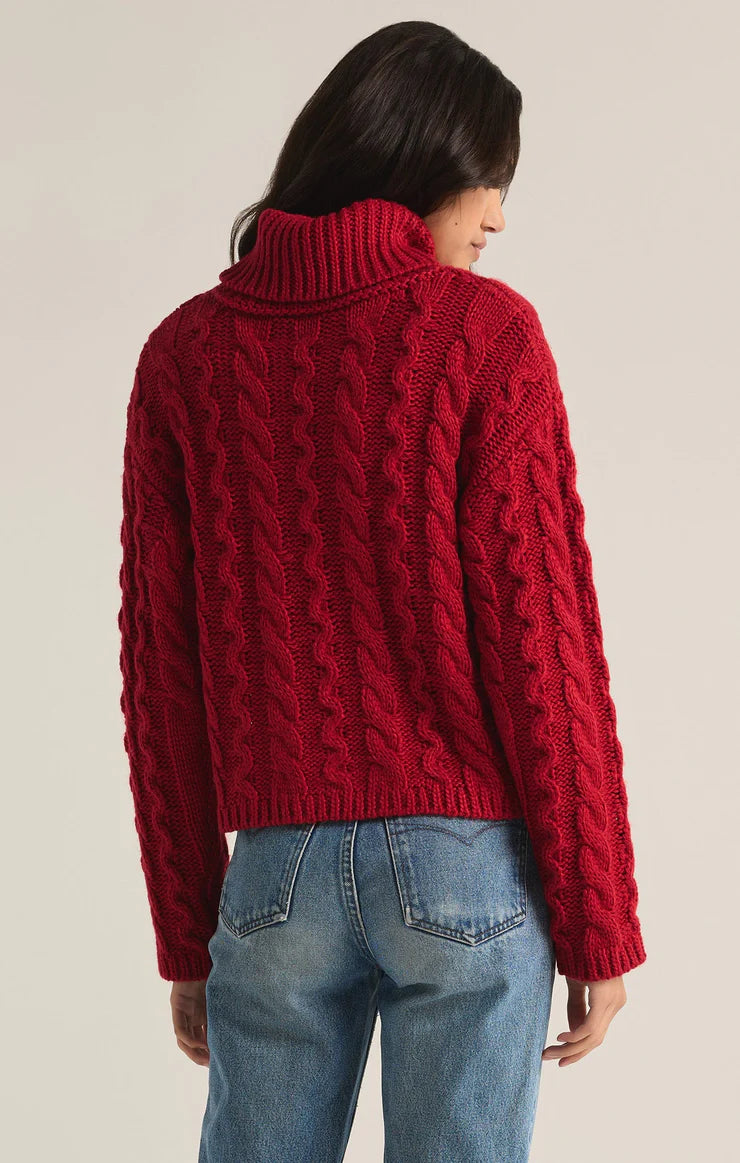 Tied to You Sweater - Haute Red