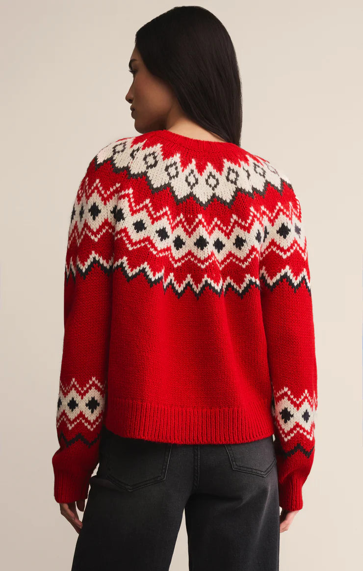 Adornment Sweater - Festive Red