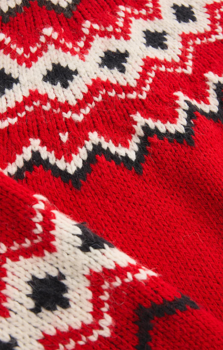 Adornment Sweater - Festive Red