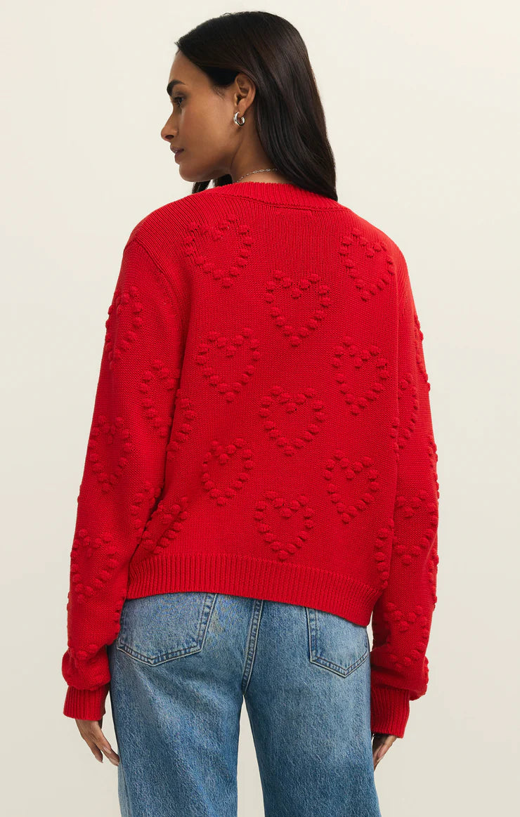 All Yours Cardigan - Kiss Me Red