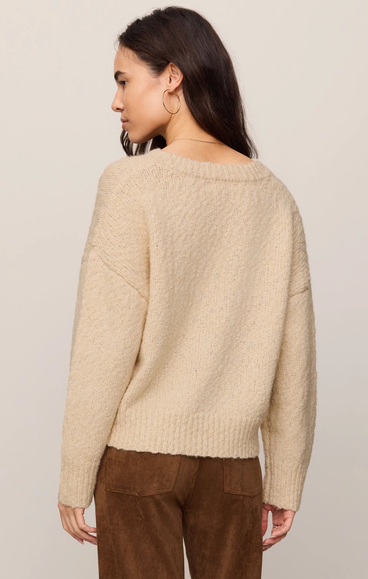 Boulton Boucle Sweater - Chalk