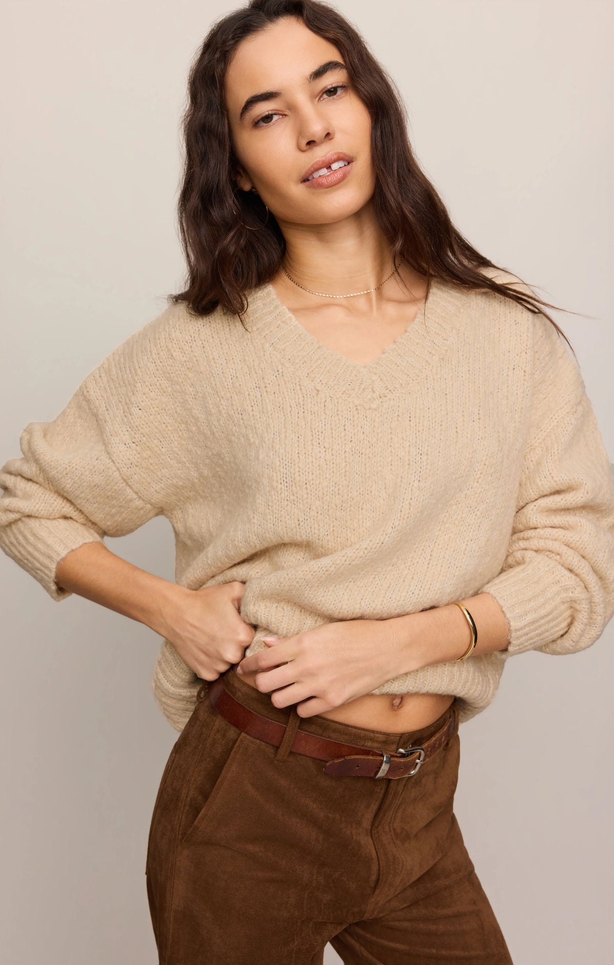 Boulton Boucle Sweater - Chalk